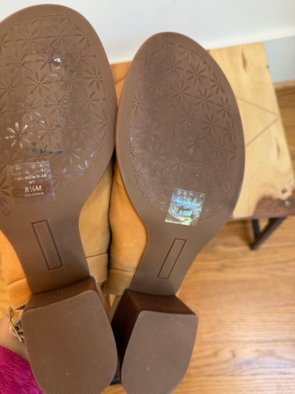 Chelsea & Violet Open-Toe Slingback Soft Leather Sandals, 8 1/2 - Picture 7 of 7